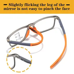 TR90 Anti-blue Light Multifocal Reading Glasses Men Women Progressive Near Far Eyewear Ultralight Sports Farsight Eyeglasses
