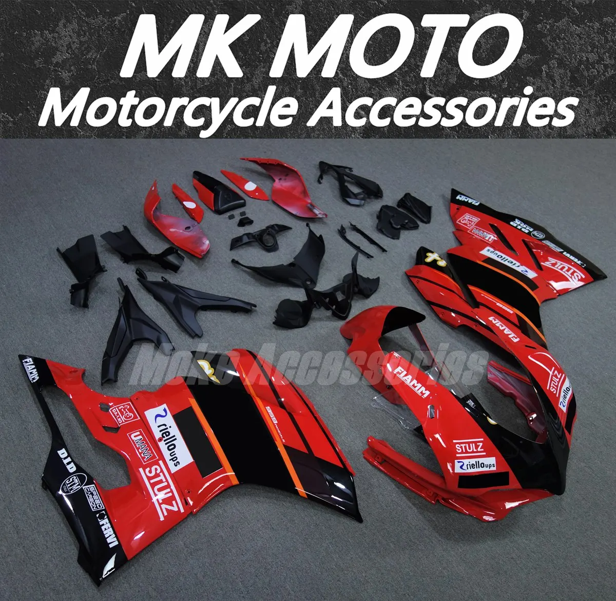 

Комплект обтекателей для 959 1299 Panigale 2015-2018, высококачественный литой комплект обвеса из ABS-пластика, красный, черный, оранжевый