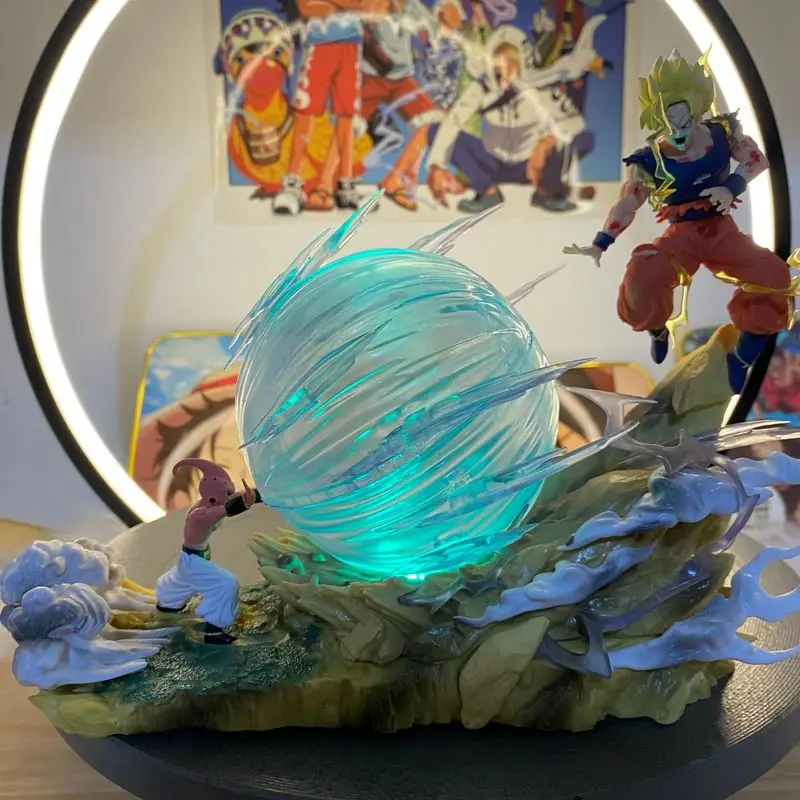 

Dragon Ball Handmade Bu Ou Vs Sun Wukong Battle Model Statue Turtle Pie Qigong Color Box Ornament Children'S Birthday Gift