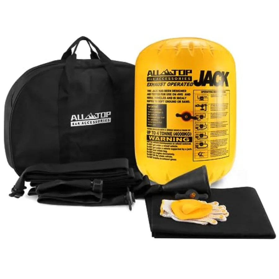 

Off-Road Exhaust Air Jack 31inch Lift 8800Lbs Ccity Inflatable Soft Jack for Low Clearance fits Air Compressor and Exhaust