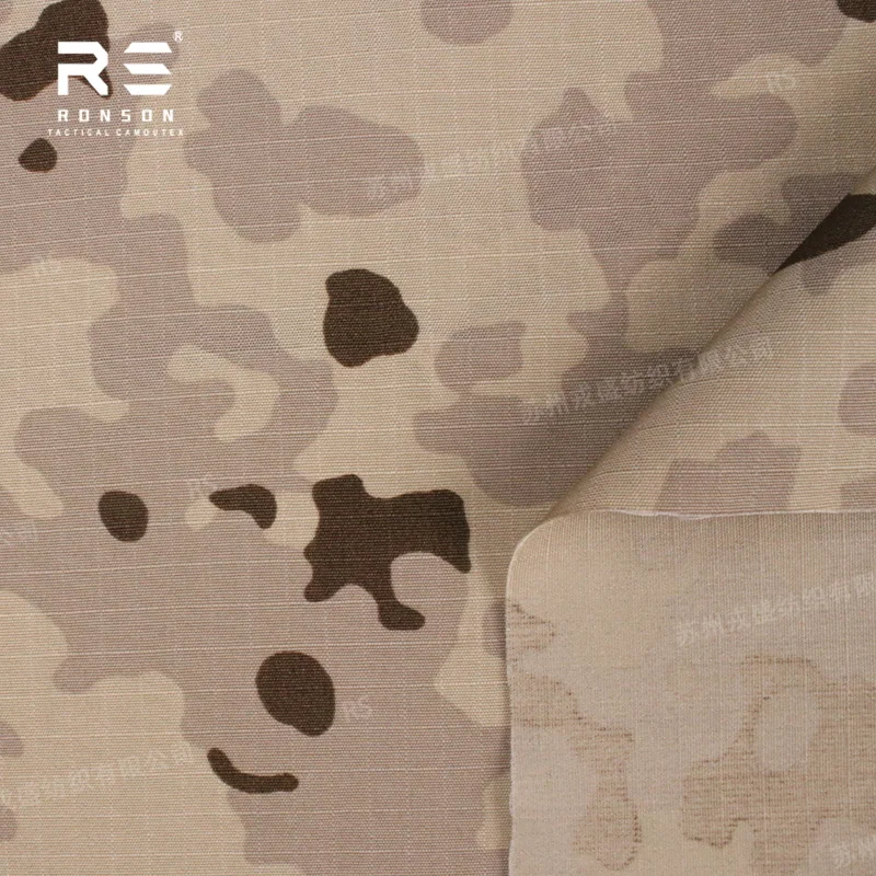 Bundeswehr 3-color Wustentarn Desert Camouflage Tactical Gear Uniform Woven NYCO5050 Rip-Stop Printed Waterproof NIR/IRR Treated