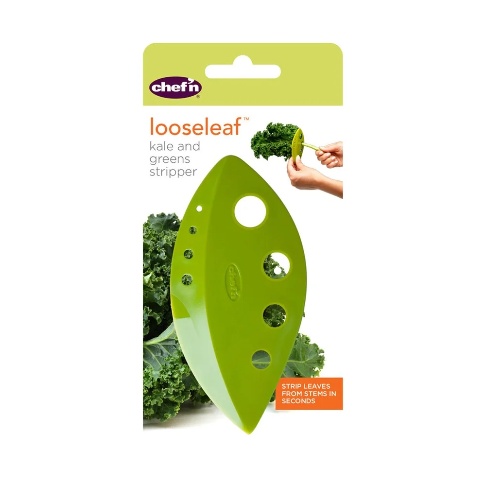أداة تعرية الأعشاب الخضراء من Kale Chard Collard أداة المطبخ مزيل أوراق الشجر آمنة وسهلة الاستخدام وإعداد الوجبات الخفيفة الصحية