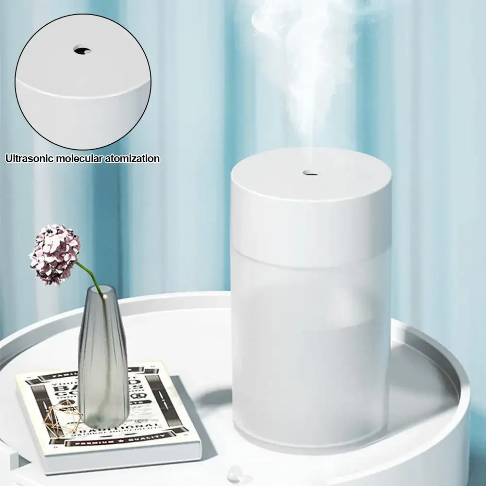 Mini humidificador de 260ML, humidificador de aire ultrasónico USB, lámpara LED, difusor de aceites esenciales, purificador de coche, generador de niebla de aniones aromáticos portátil