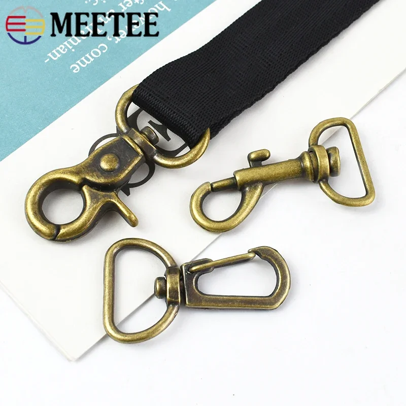 

5/10/20 шт. 25 мм бронзовая металлическая поворотная застежка-лобстер с пряжкой, брелок с карабином, ремешок для сумки, вешалка для ремня, зажим для кожаного швейного аксессуара