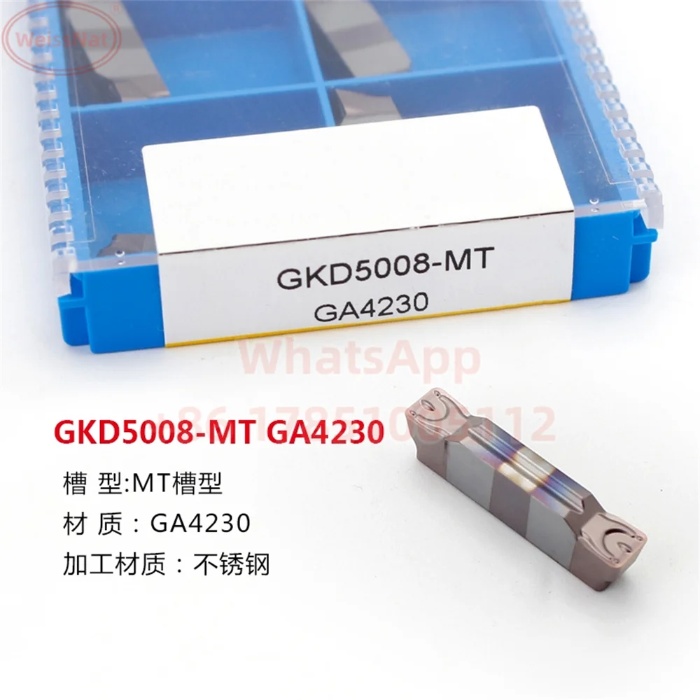 

GKD2002 GKD2502 GKD3004 GKD4004 GKD5004 GKD5008-MT GA4230 GK1115 GP1225 Carbide Insert GKD grooving Inserts