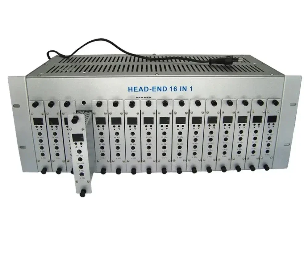CHKJ Rack Mounted CATV Analog Fixed Modulator 16 channel fixed rf modulator ISO9001:2008 24-way integrated adjacent frequency