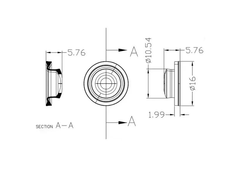 วาล์วรезิลิโคนสองทางขนาดเส้นผ่านศูนย์กลาง 16 มม. จำนวน 10 ชิ้น จัดส่งฟรี