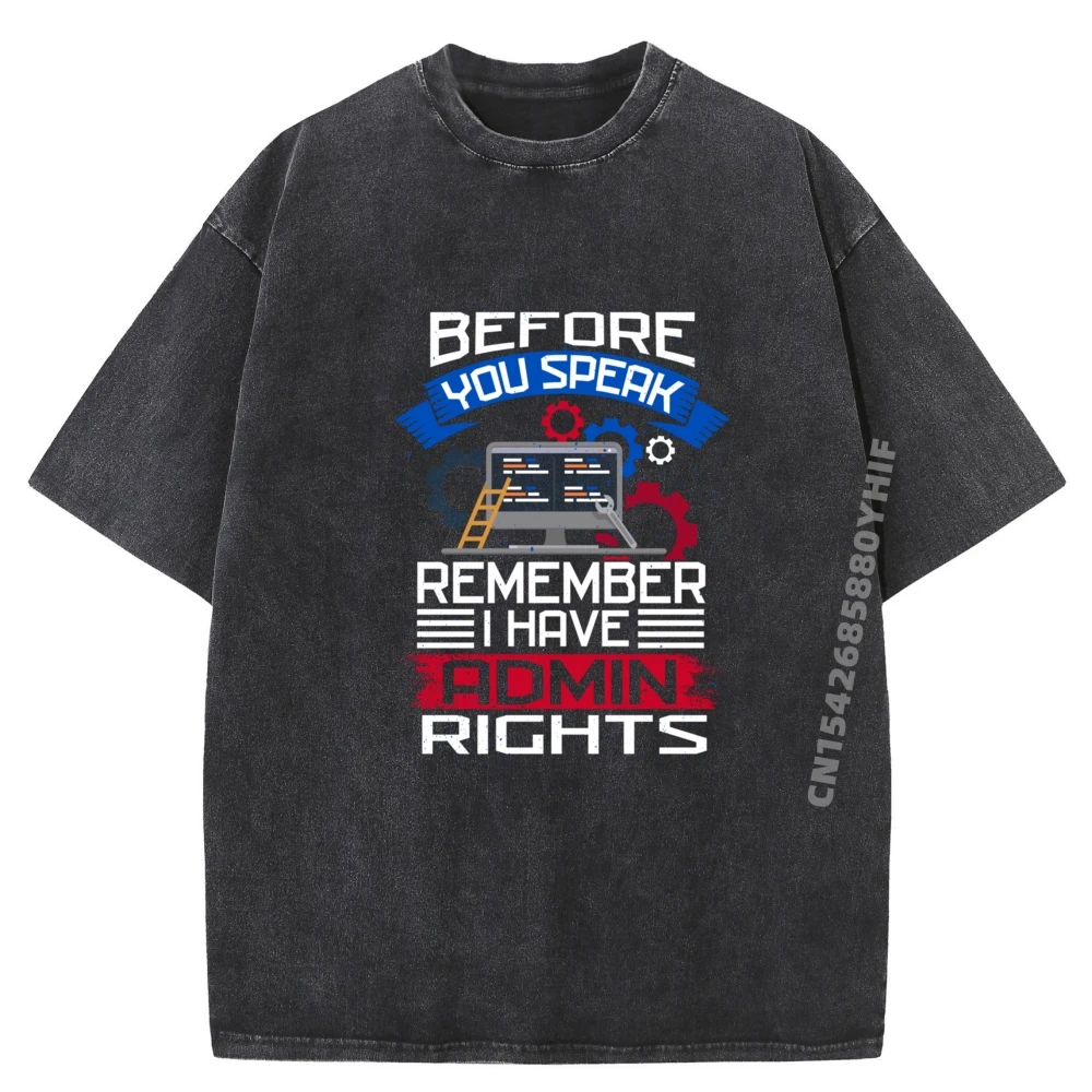

Computer Geeks Admin Shirts Admin Computer Tech Big And Tall T Shirts Summer Washed Men Clothes Fashion Tops