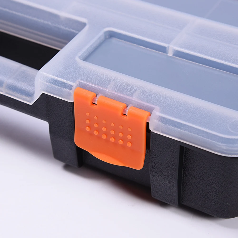 Double Side Tools Box Organizer Plastic Small Parts Storage Case Portable Tool Box Toolbox Container for Screws Nuts Nails Bolts