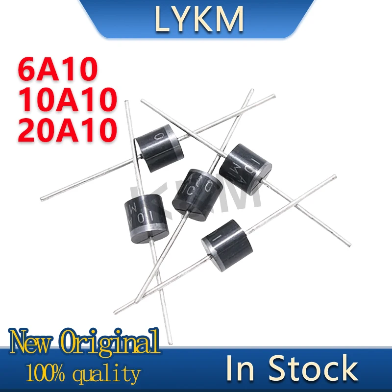 

20-50/PCS New Original 6A10 6A 1000V 10A10 10A 1000V 20A10 20A 1000V R-6 Rectifier diode In Stock