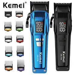 Kemei 2796 barbiere tagliacapelli professionale 9000 RPM motore Brushless dissolvenza taglio di capelli macchina tagliacapelli elettrico per uomo