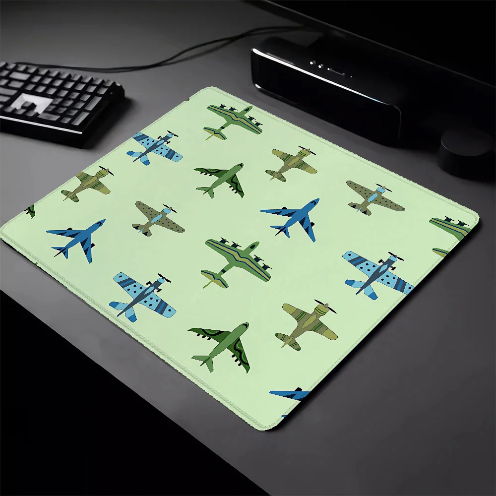 Vintage Airplanes Thin Gaming Mouse Mat Small Pc Gamer Desk Pad Mausepad Pad on the Table Mousepad Mats Accessories Keyboard Ped