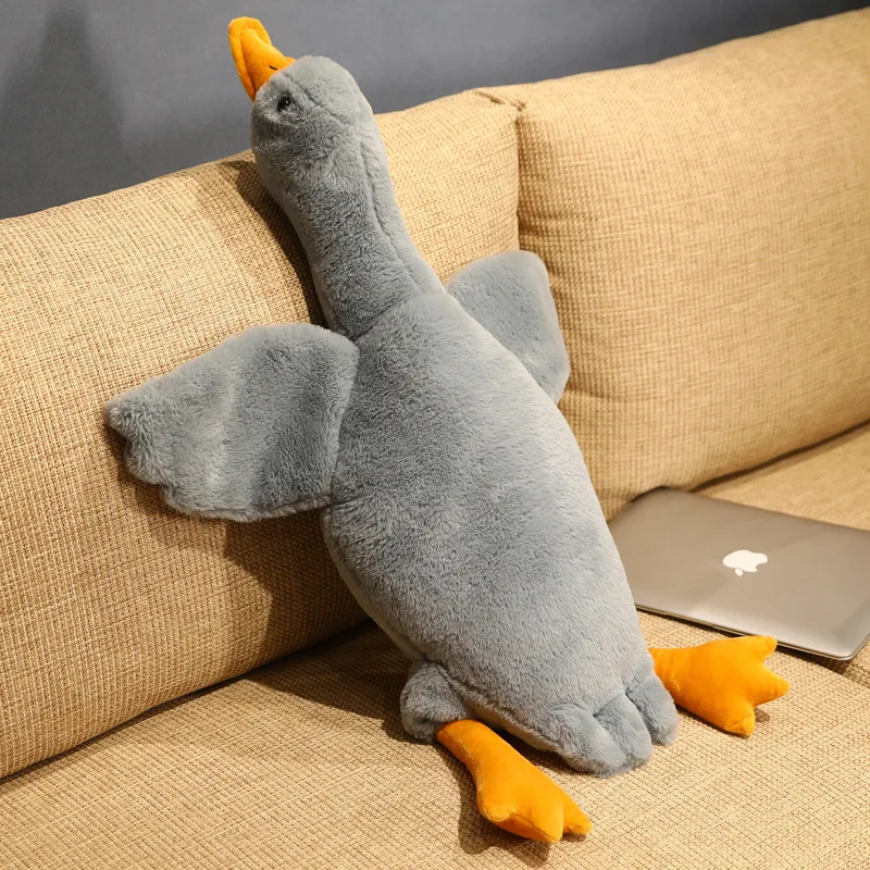 50-190cm Big White Goose Plush Toy Soft Stuffed Animal Huge Duck Pillow Very Large White Goose Sofa Cushion Girl Birthday Gift image 3