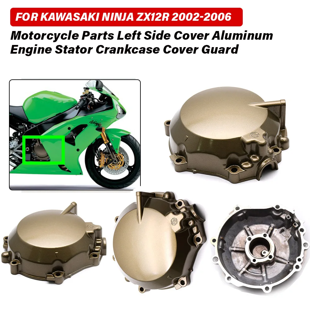 

New For Kawasaki ZX12R ZX -12R 2002-2006 Motorcycle Left Crank Case Cover Engine Stator Crankcase Gasket