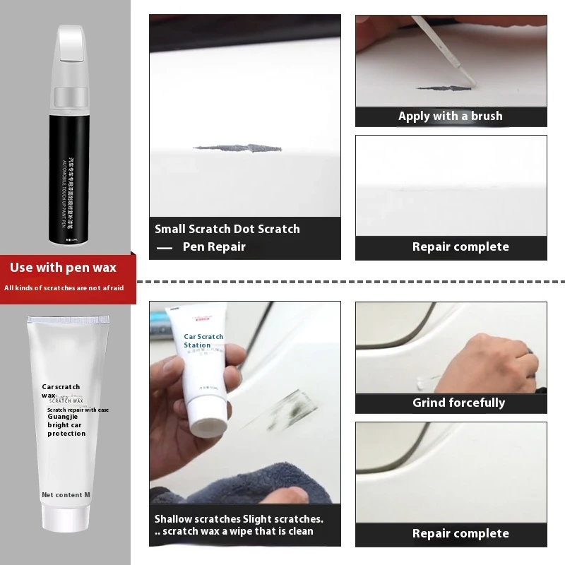 For Tesla Model Y Model 3 Highland 2024 Car Paint Repair Pen Original Black White Car Paint Repair