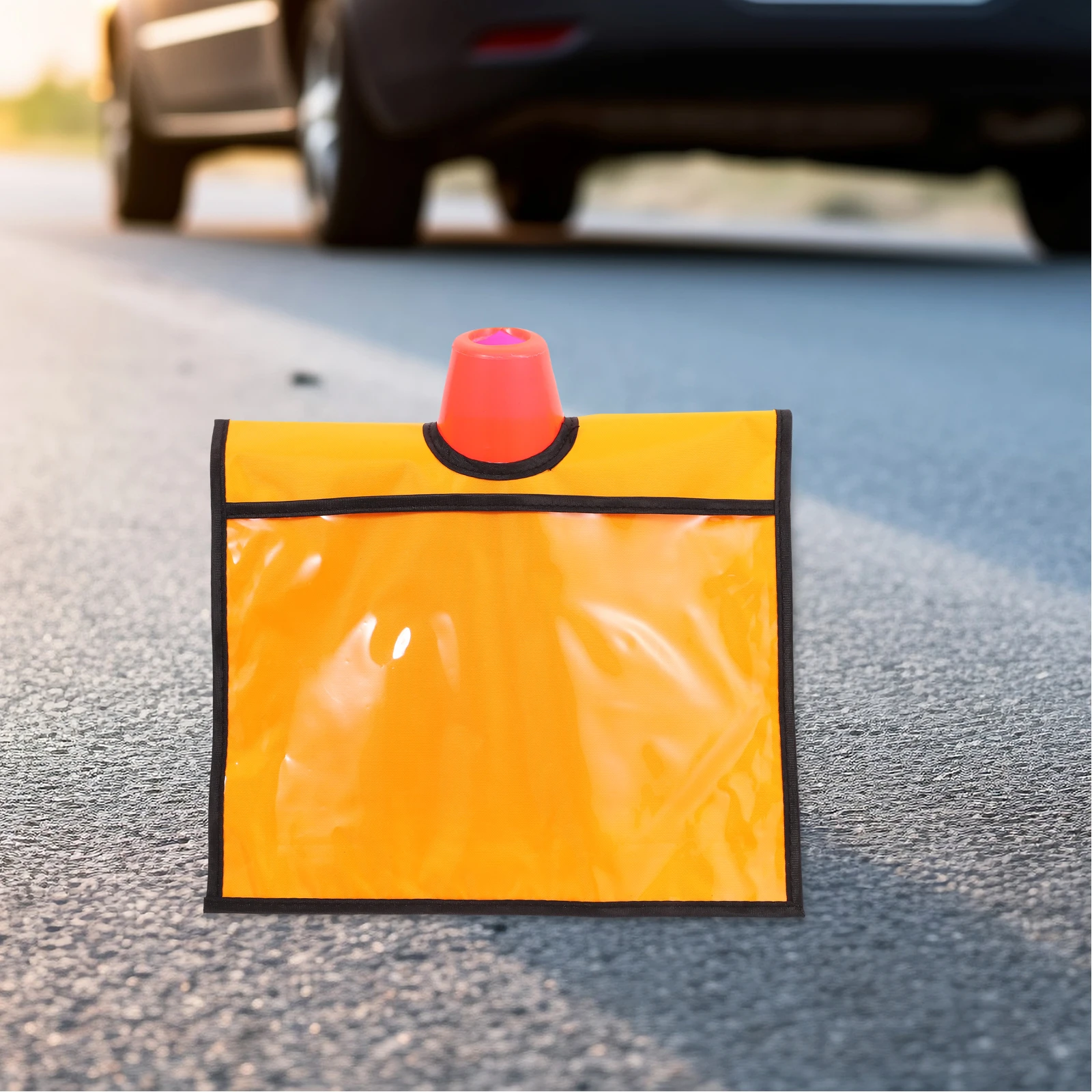 Traffic Drogue Message Sign Covers for Caution Outdoor Safety Number Cone Sleeves