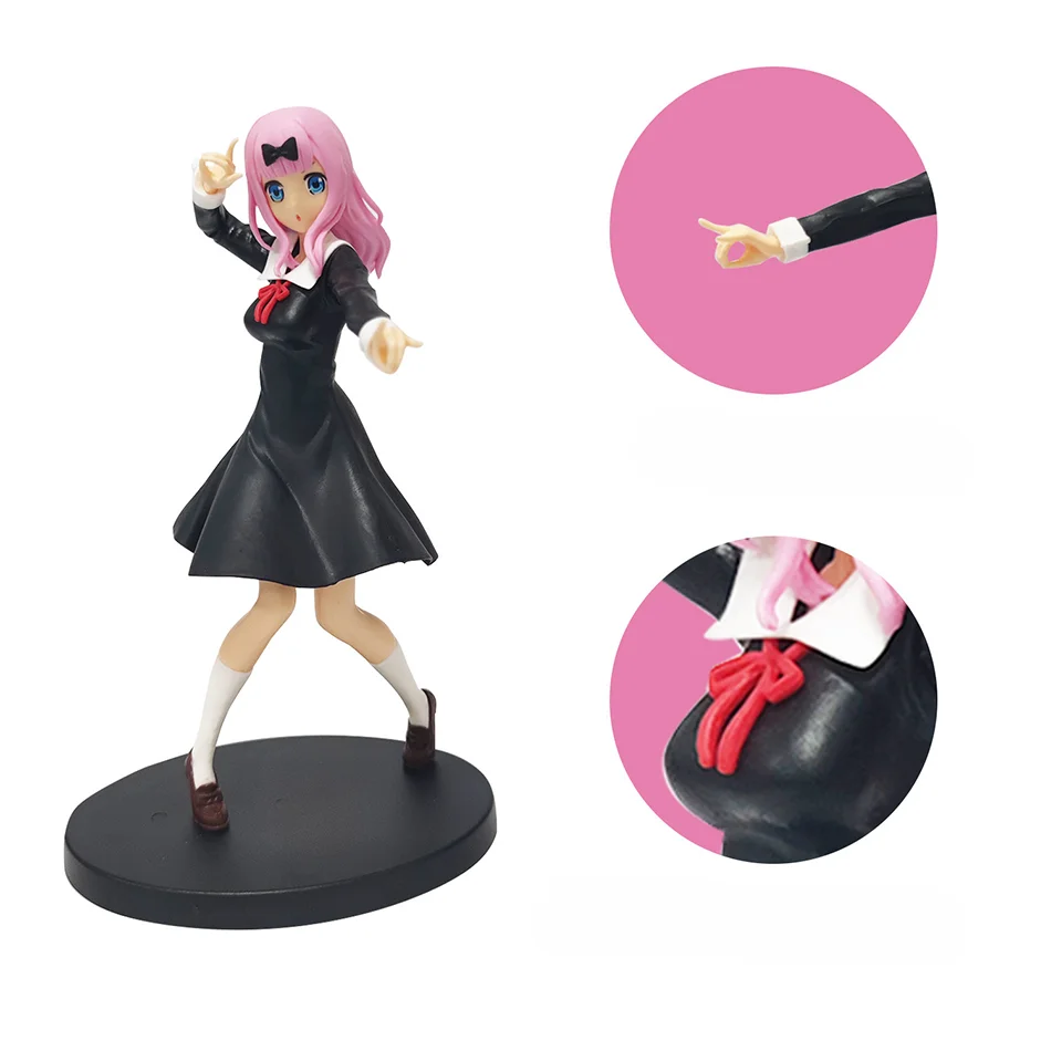 2025 تمثال أنيمي دي 18 سنتيمتر الحب هو الحرب فوجيوارا تشيكا شينوميا كاغويا Kawaii فتاة التماثيل دي أكيا muñeca Koccionable en mi #4