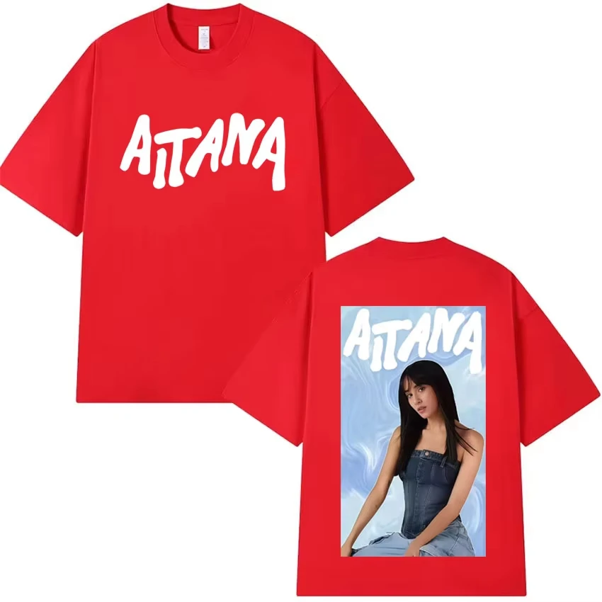 T-shirt surdimensionné en coton pour hommes et femmes, vêtements de rue pour jeunes, sport d'été, style décontracté, chanteur Aitana Ocana, à la mode