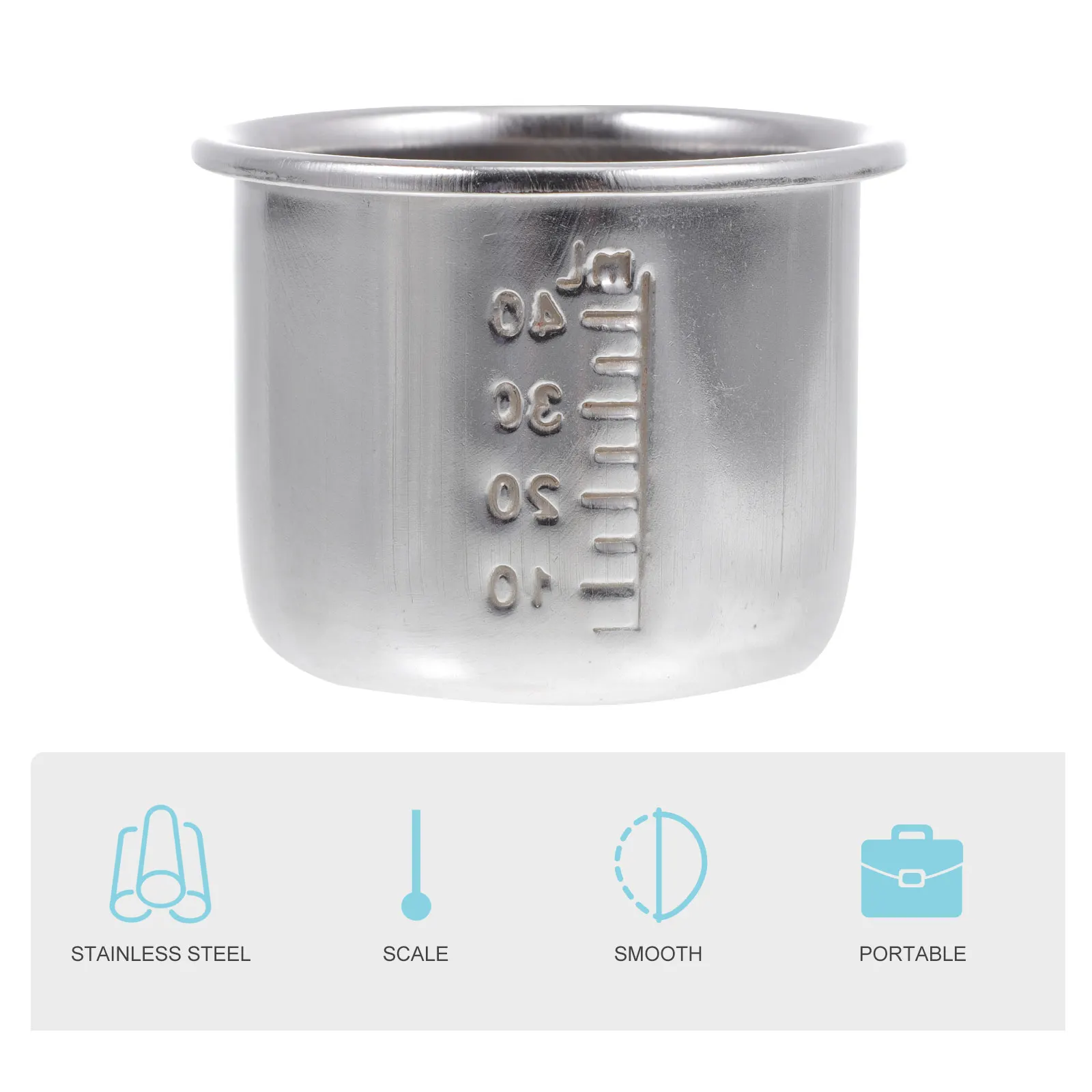 

10pcs Stainless Steel Measuring Thickened Heatproof Medicine Tool With Scale Medicament Measuring Jug Practical Scale