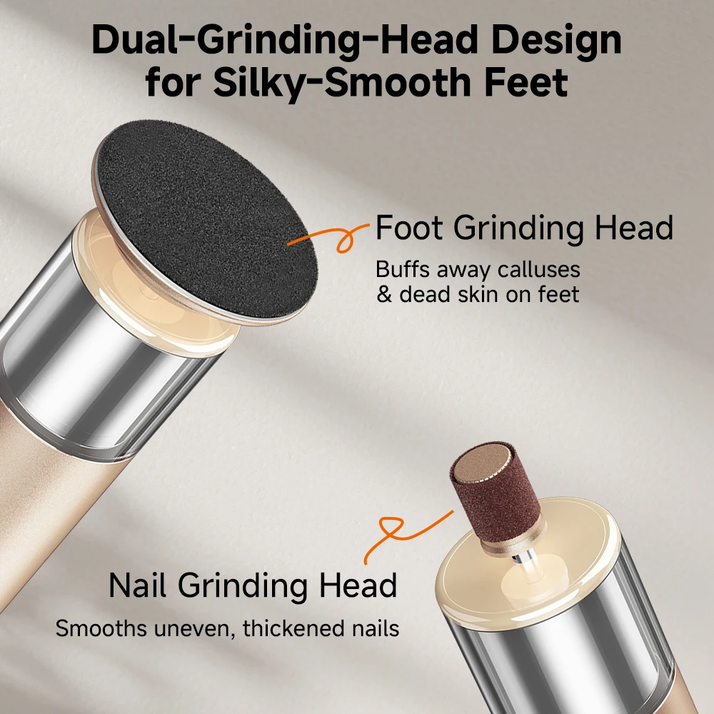 Electric Foot Exfoliator And Nail Trimmer with LED Display 60 Grinding Discs Nail Care Tool for Smooth Feet And Perfect Nails
