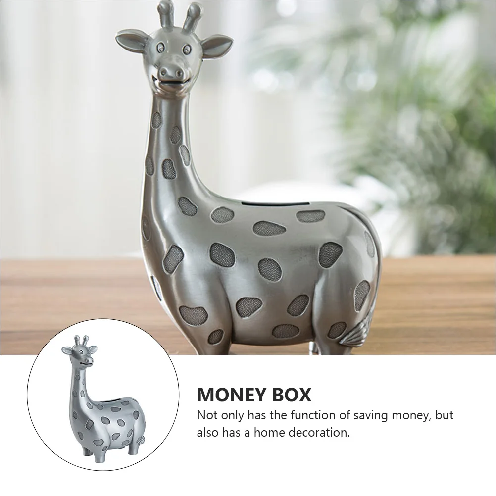 

1pc Coin Bank Premium Material Space Saving Smooth Surface Easy Clean Exquisite Craft Decoration Home Desktop Use Money