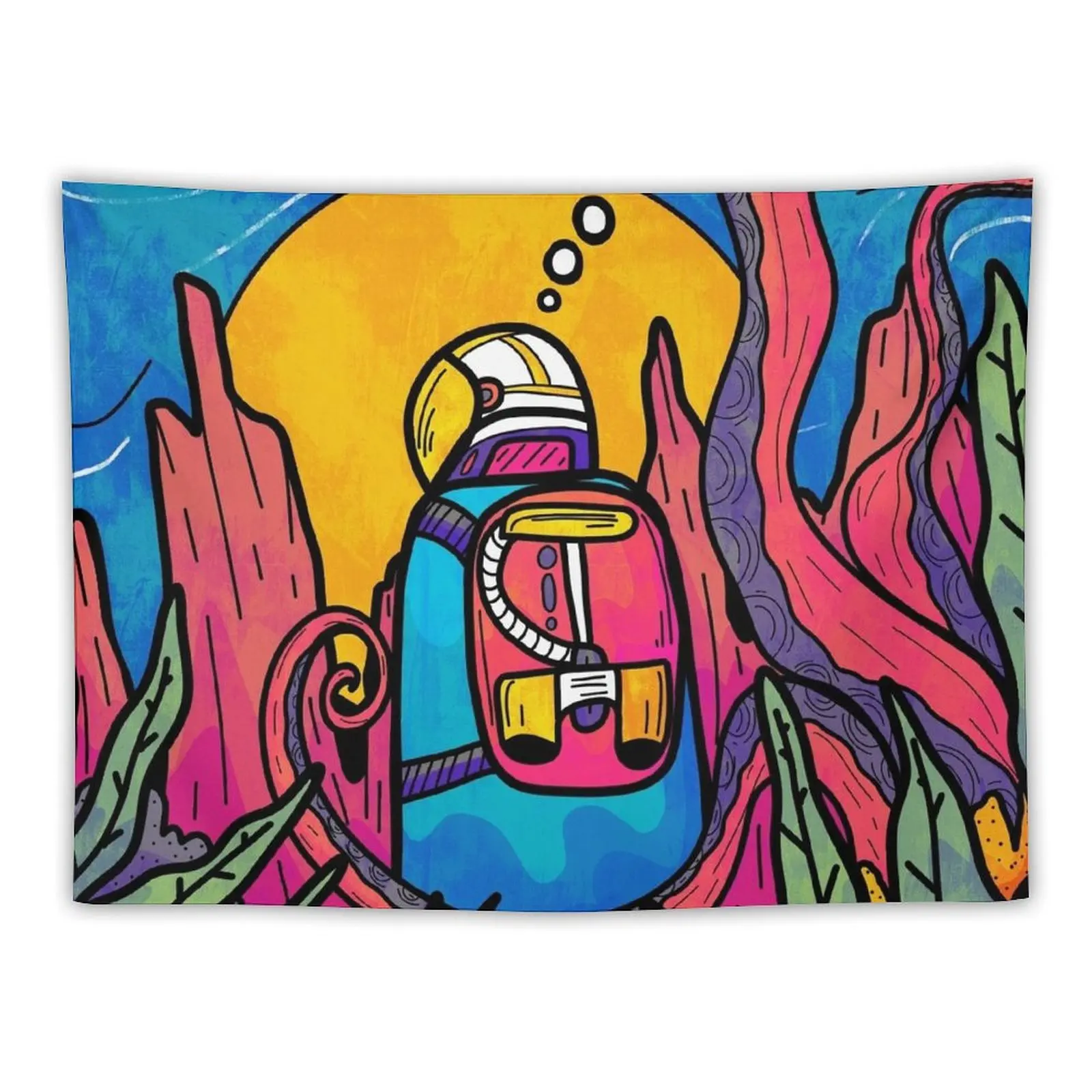 

The underwater astronaut Tapestry Wall Decoration House Decoration Tapestry