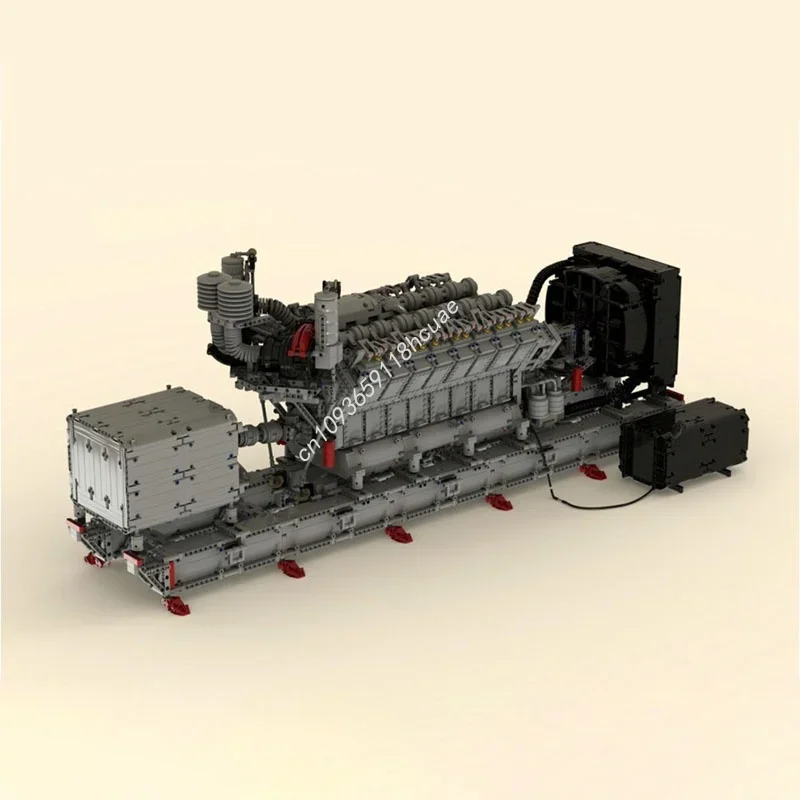 8144pcs MOC Emergency Diesel Generator Technical Model Building Blocks Festival Gifts Architecture DIY Idea Toys Birthday