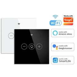 Tuya WiFi EU/US Smart Dimmer Switch Light Wireless Touch Smart Life APP Voice Control Lamp Switch Work with Alexa Google Home