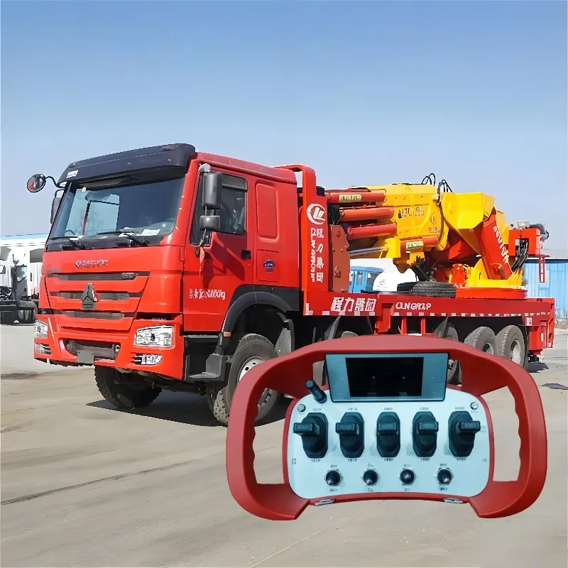 Intelligent Wireless Remote Control Truck-Mounted Articulated Crane Lorry Loader Knuckle Boom IP65 Rechargeable Remote