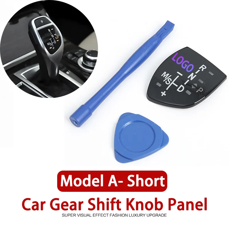 Car Gear Shift Knob Panel Cover For BMW 1 2 3 4 5 7Series F01 F02 X1 X3 X5 X6 M3 M5 F30 F32 F48 Interior Modificatio With Logo