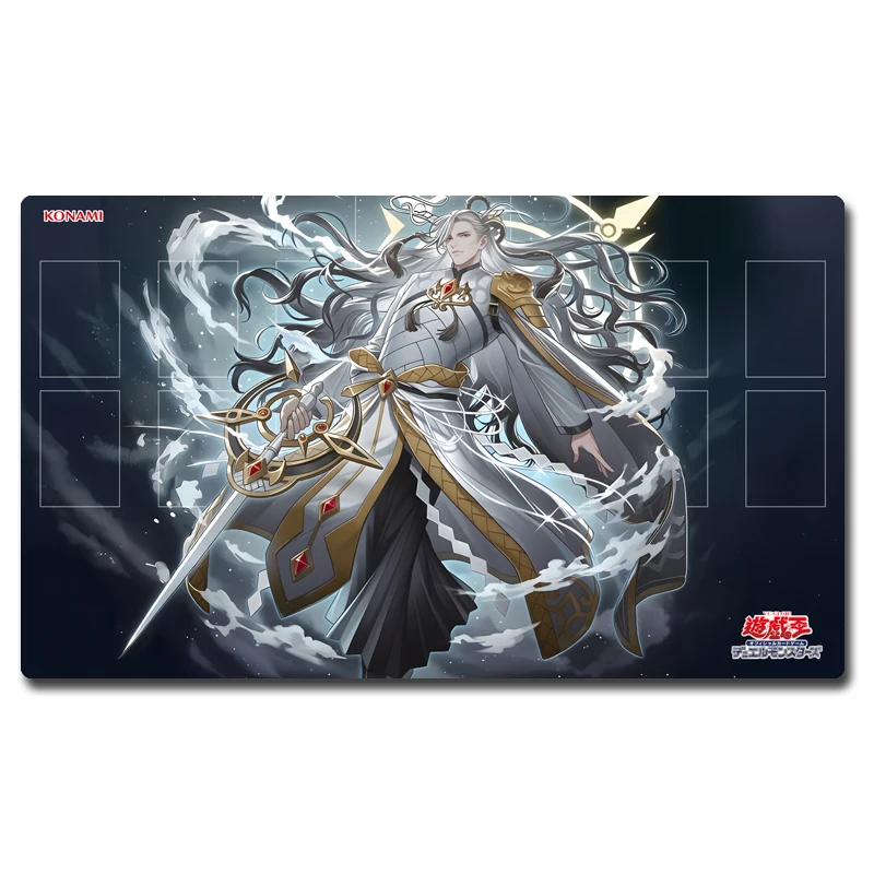 Yugioh Mitsurugi no Mikoto, Aramasa Play Mat Yu-Gi-Oh! TCG OCG Trading Card Games Mat Duel Plate Rubber Card Mat Mouse Pad