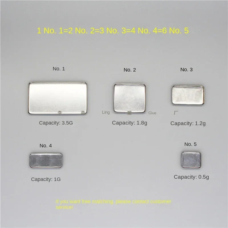 Eye shadow  magnet box Plastic square 9 color eye  empty plate spot transparent