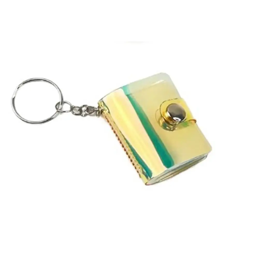 Creative Thickened Hanging Chain Photo Album Wear-resistant With Buckle Pocket Keychain Album Hanging Mini Card Holder Card Bag