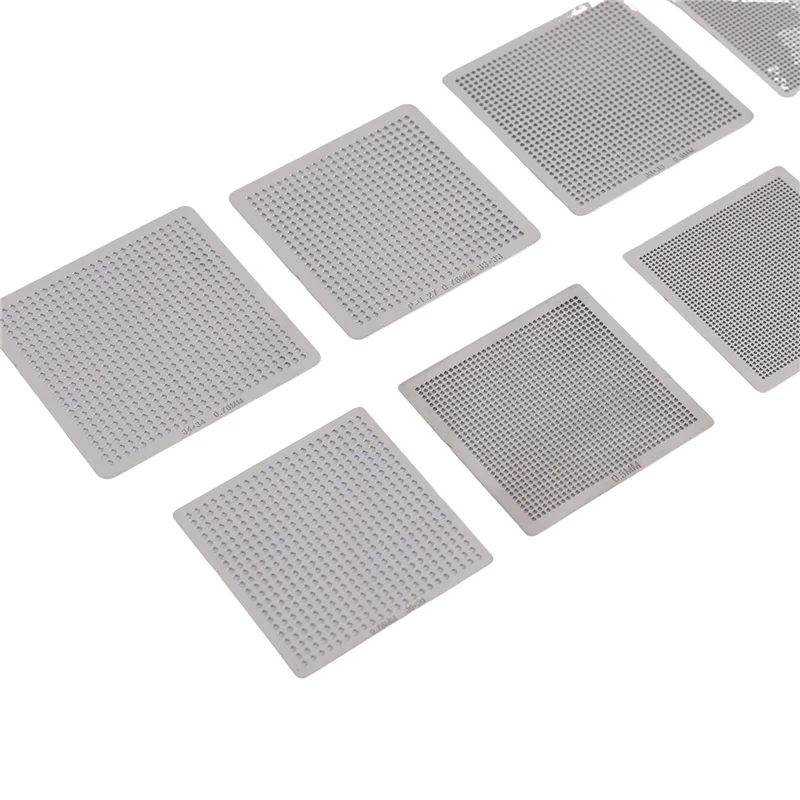 A003 27 шт. универсальный трафарет с прямым нагревом BGA, поддержка реболлинга, держатель трафарета, шаблон с подогревом, приспособление для чипов SMT SMD