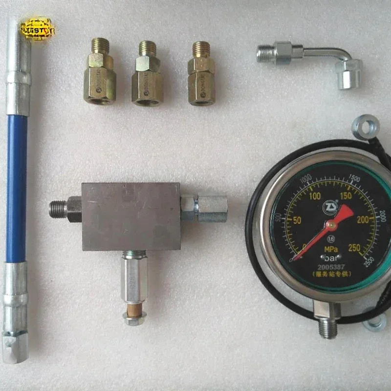 250MPa High Pressure Common Rail Pump Plunger Test Measuring Tool Set with Relief Protection for Diesel Engine Maintenance