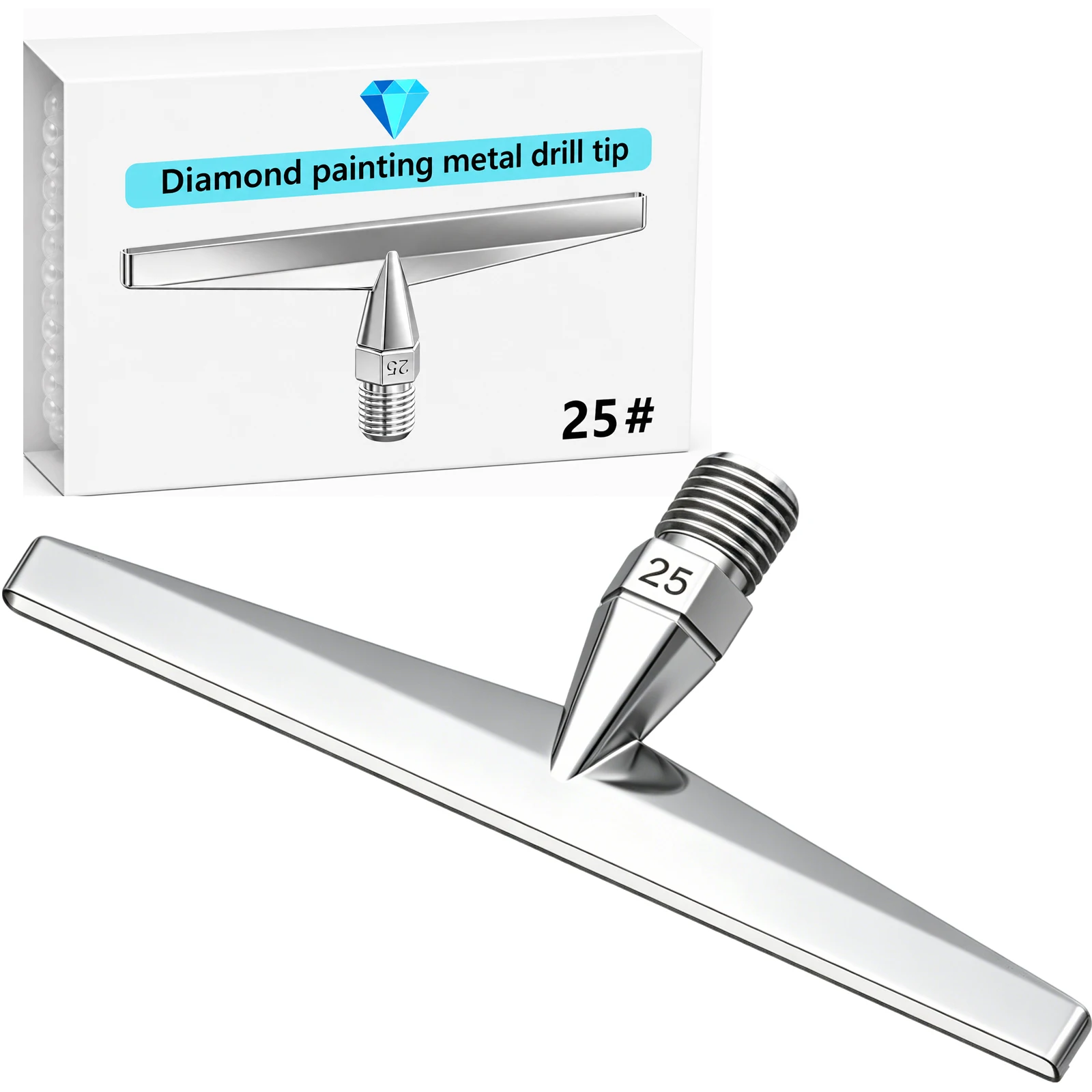 New Metal Diamond Art Pen With Large Tip, Multi Diamond Painting Pen Thin Tip for diamond painting tools and accessories.