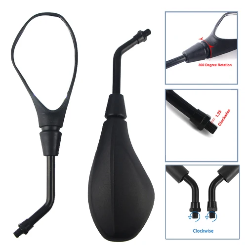 Imagen 2 del producto Espejos retrovisores de motocicleta en sentido de las agujas del reloj de 10mm, accesorios para BMW R1200GS R1250GS R1300GS F750GS F850GS F650GS G310R S1000R F900R