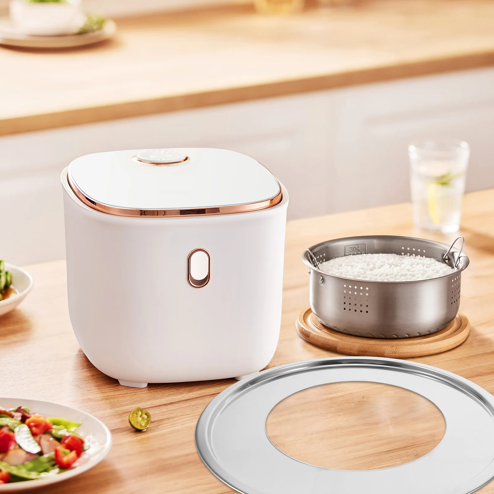 

Stainless Steel Steaming Ring 15Cm Id Kitchen Steam Rack For Pots Woks Universal Cookware Adapter Reusable Steamer