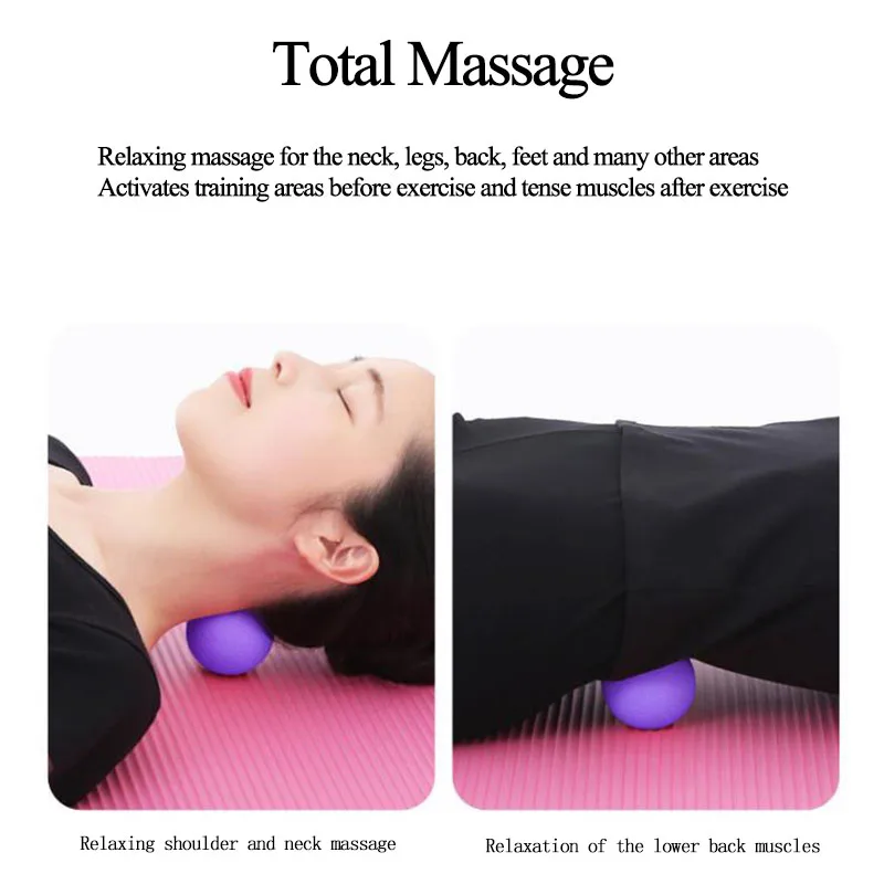 Yoga Massage Ball Myofascial Release Point Therapy Balls Round Yoga Training Muscle Relaxation Cervical Foot Massage Wholesale