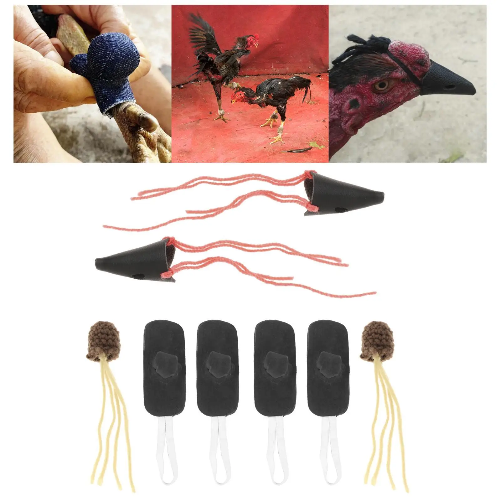 Fighting W/ Mouth Cover Accessories Animals Fighting Supplies Chicken  Gamefowl Cockfighting