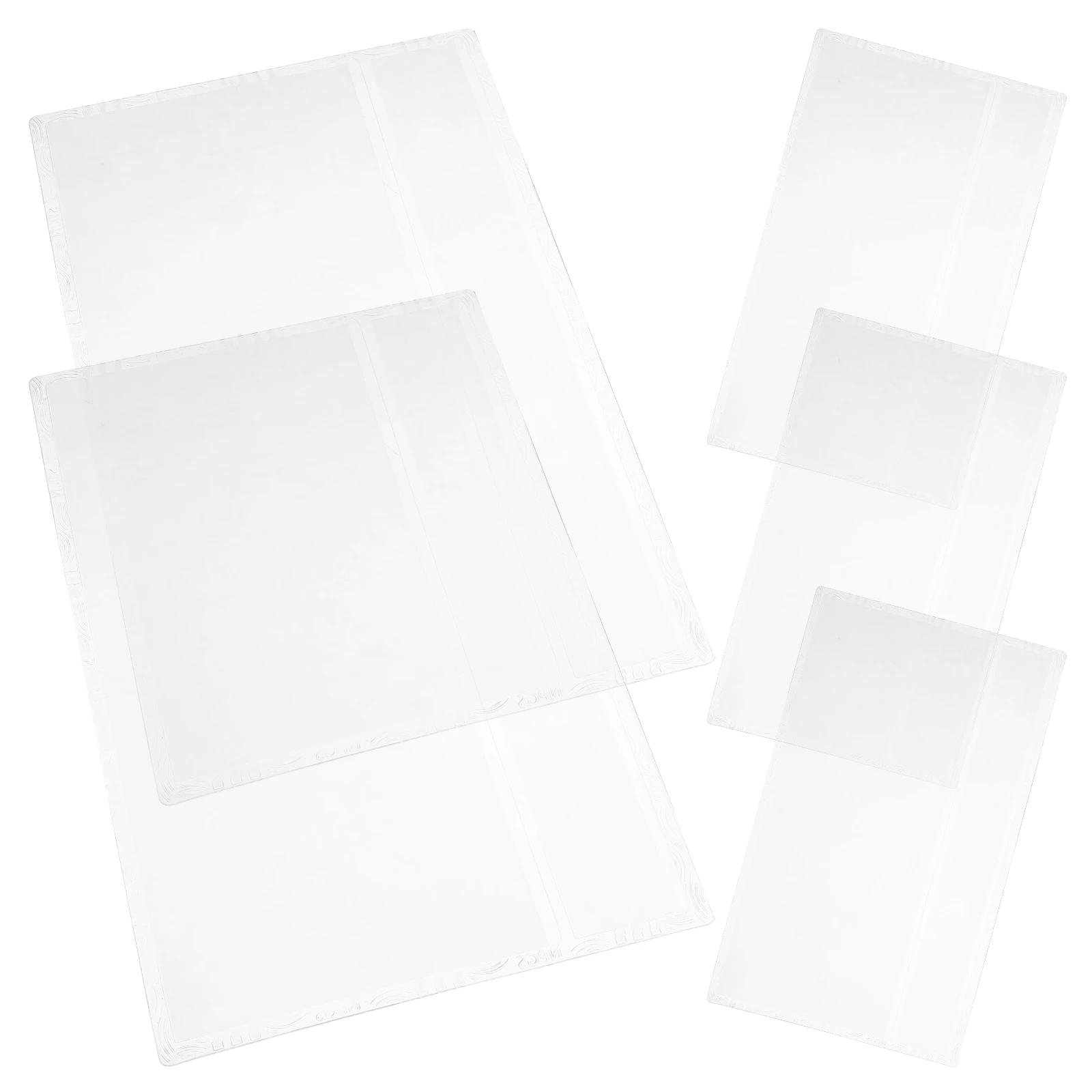 5 Pcs Commemorative Coin Hard Rubber Cover Protective Clip Plastic Clear Currency Envelope