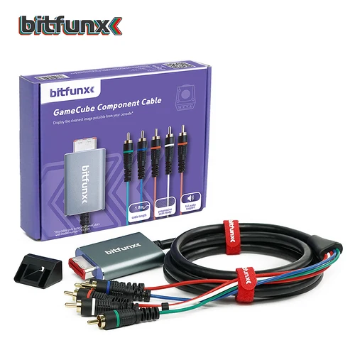 Imagen 2 del producto Bitfunx Componente Video 5RCA YPbPr Cable para Nintendo GameCube NGC Salida AV digital Imagen de alta calidad