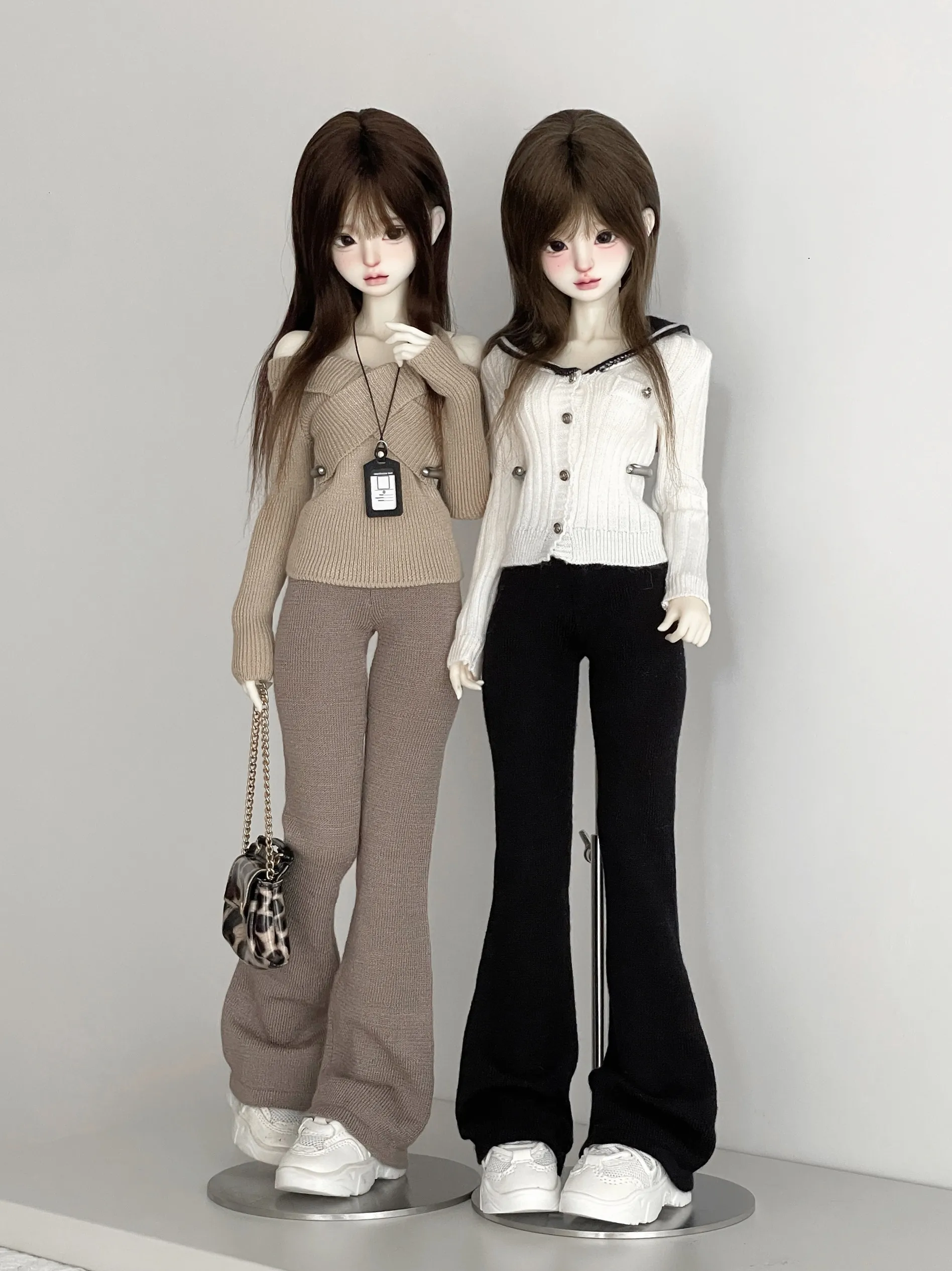 Flare Long Pants BJD 1/3 1/4 Doll Clothes Slim Casual Trousers Handmade Doll Bottoms For 1/3 1/4 BJD Doll Costume Accessories