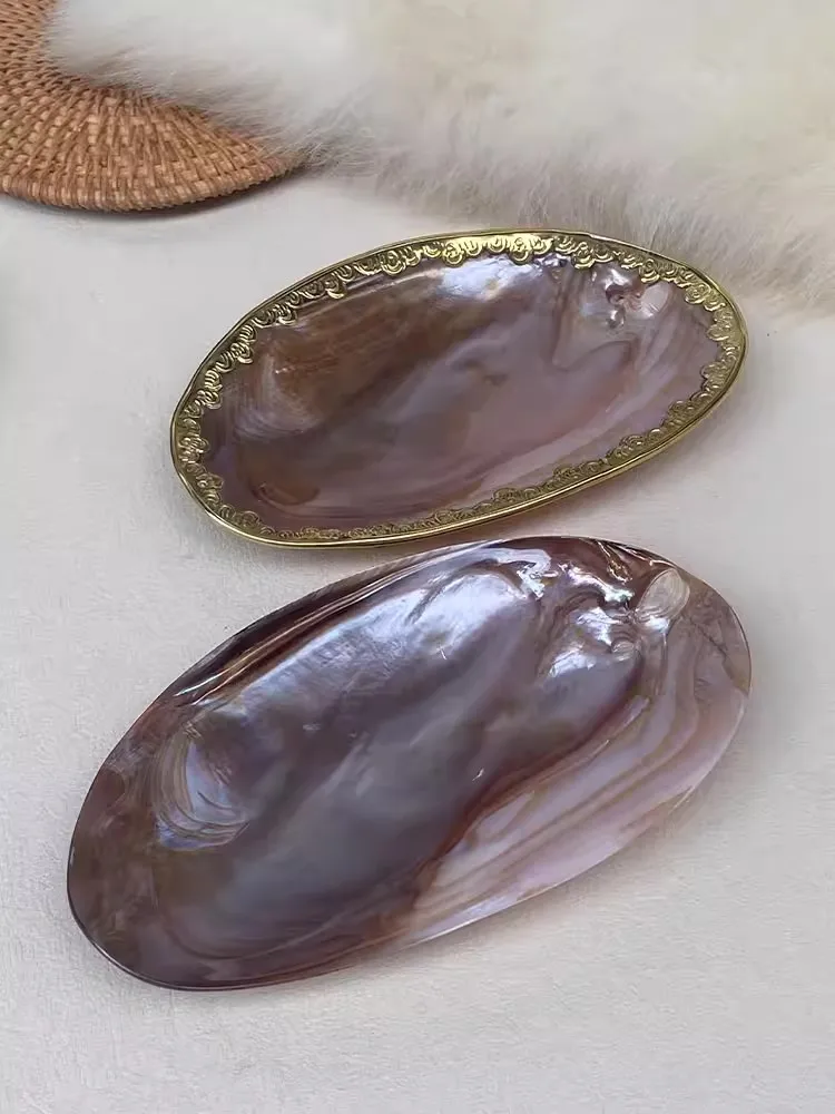 light-luxury-natural-pearl-shell-decoration-fruit-platter-high-level-sense-jewelry-storage-tray-afternoon-tea-dim-sum-dish