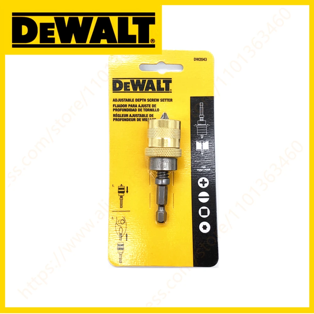 

DEWALT DW2043 1/4 дюйма, шестигранный Регулируемый наконечник для глубины винта, наконечник для глубины винта, аксессуары для электроинструментов