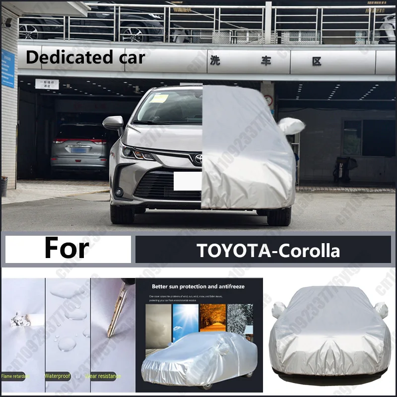 

For TOYOTA-Corolla Oxford cloth car cover for sun protection, rain resistance, and all season special car dust cover