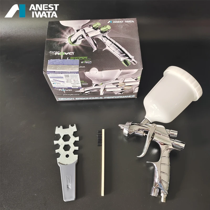 

Japanese Iwata Supernova WS-400-1401ch Topcoat High Atomization V-shaped Spray Gun