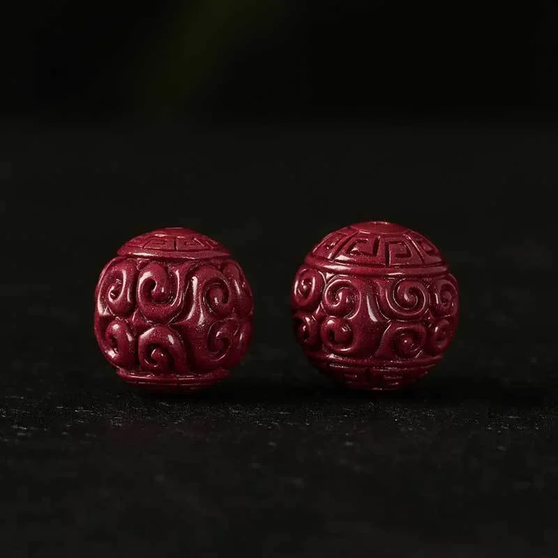 Cinnabar paper beads