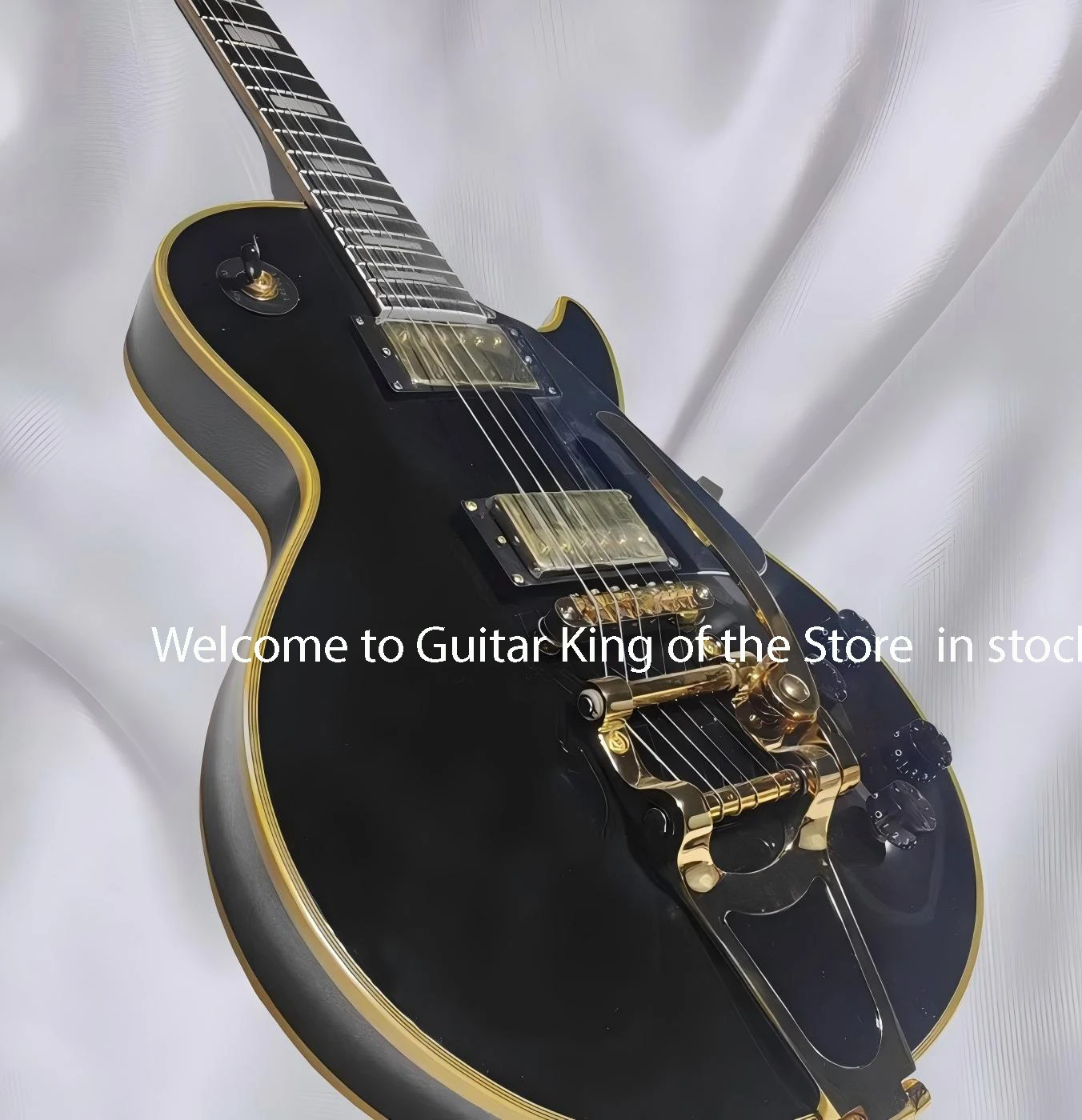 بطاقة سوداء بلاك بيوتي ثلاثة أزواج من جيتار كهربائي هزاز كبير ذهبي، جسم إكسيليفون الماهوجني، رقبة إكسيليفون الماهوجني، 3698 #2