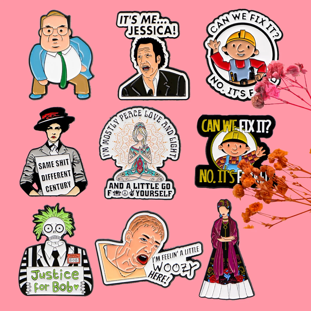 Feminism Mexican Painter Enamel Pin Cartoon Figure Brooch Lapel Pins Badge on Backpack Clothing Accessories Fashion Jewelry Gift
